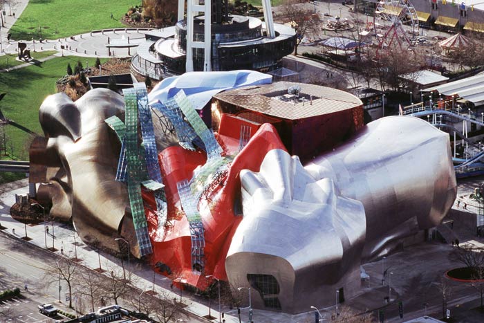 Фрэнк Гери (Frank Gehry): Experience Music Project («Опытный музыкальный проект»), Seattle, Washington, USA, 2000